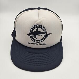 Mote Marine Laboratory Hat Cap Snap Back Trucker Mesh Sarasota Florida Mens